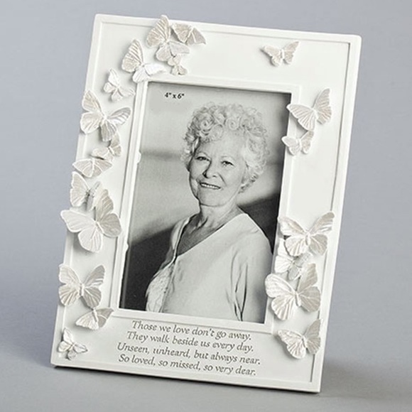 NEW: Butterfly Memorial Picture Frame for 4x6 photo - Picture 5 of 6